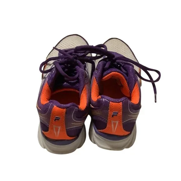 Fila Womens Purple & Orange Athletic Running Shoes Size 6.5 US - Picture 3 of 4